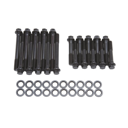 Edelbrock E-Series Hex Head Chromoly Cylinder Head Bolt Kit - Black Oxide - Ford FE-Series