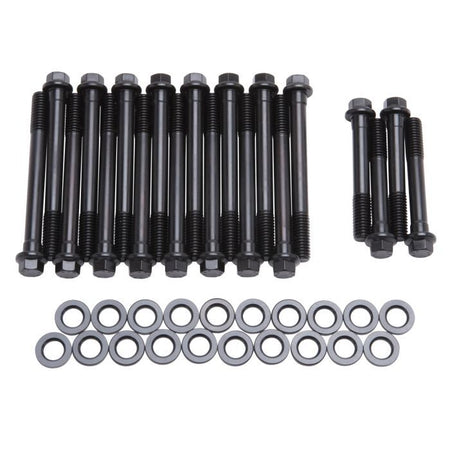 Edelbrock E-Series Hex Head Chromoly Cylinder Head Bolt Kit - Black Oxide - Oldsmobile V8