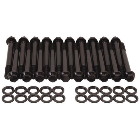 Edelbrock E-Series Hex Head Chromoly Cylinder Head Bolt Kit - Black Oxide - Ford Cleveland / Modified - Kit