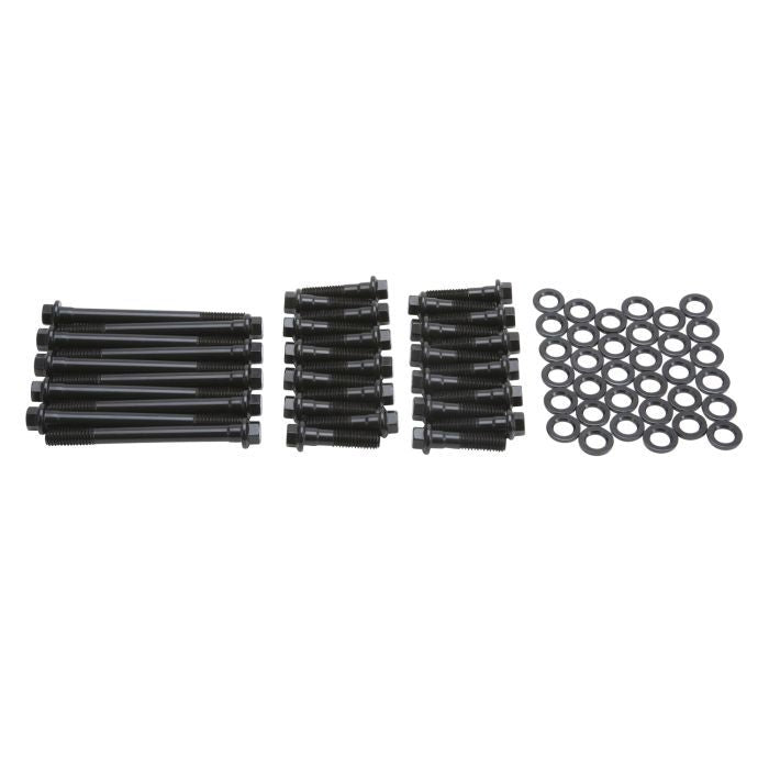 Edelbrock E-Series Hex Head Chromoly Cylinder Head Bolt Kit - Black Oxide - Edelbrock Victor Heads - Mopar B / RB-Series