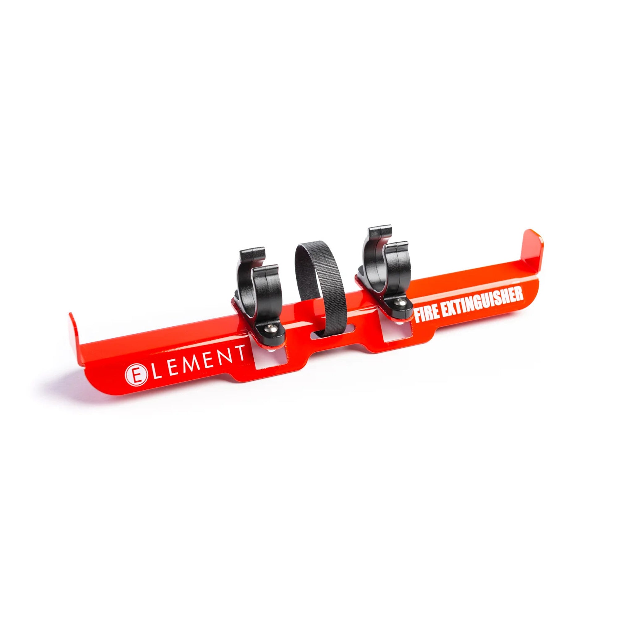 Element Clamp-On Fire Extinguisher Mount - Hook and Loop / Snap-In Clips - Red - Element E50 / E100 Extinguishers