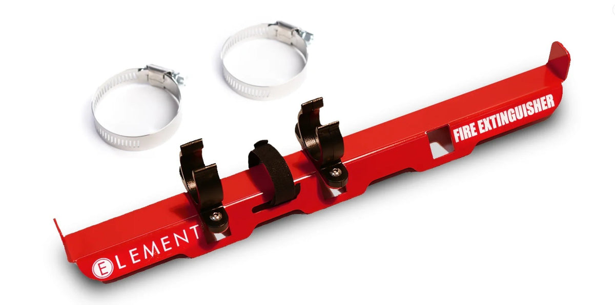 Element Fire Clamp-On Fire Extinguisher Mount - Red - Element E100 Extinguishers