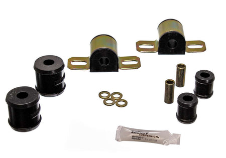 Energy Suspension Hyper-Flex Rear Sway Bar Bushing Kit - 0.75 in Bar - Black / Cadmium - GM F-Body 1967-81