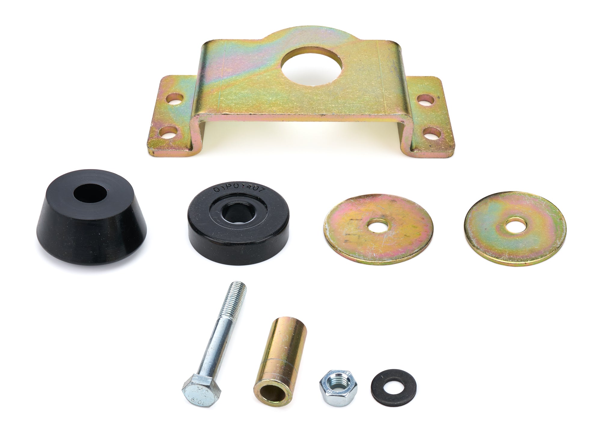 Energy Suspension Hyper-Flex Transmission Mount - Black / Cadmium - Toyota Fullsize Truck 2007-21