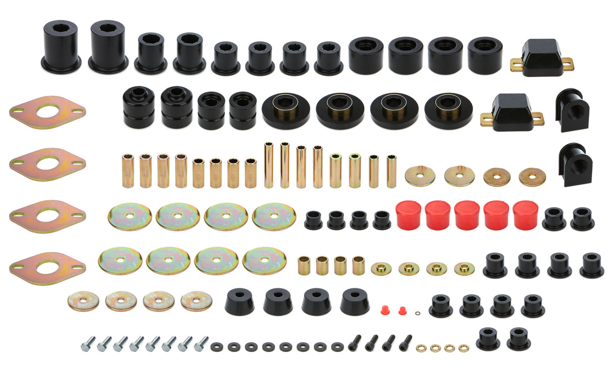 Energy Suspension Hyper-Flex Bushing Kit - Black / Cadmium - Toyota Fullsize Truck 2007-13