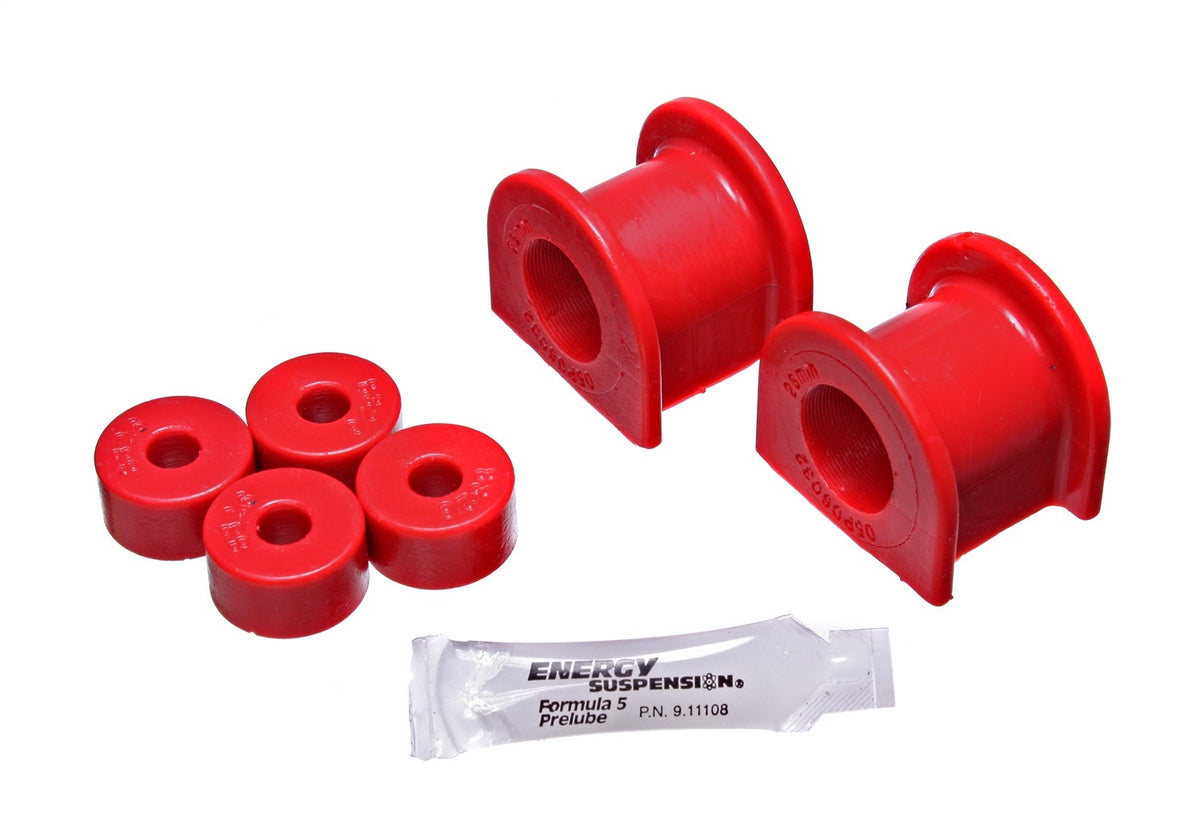 Energy Suspension Hyper-Flex Front Sway Bar Bushing Kit - 26 mm Bar - Red - Toyota Midsize SUV 1996-2009