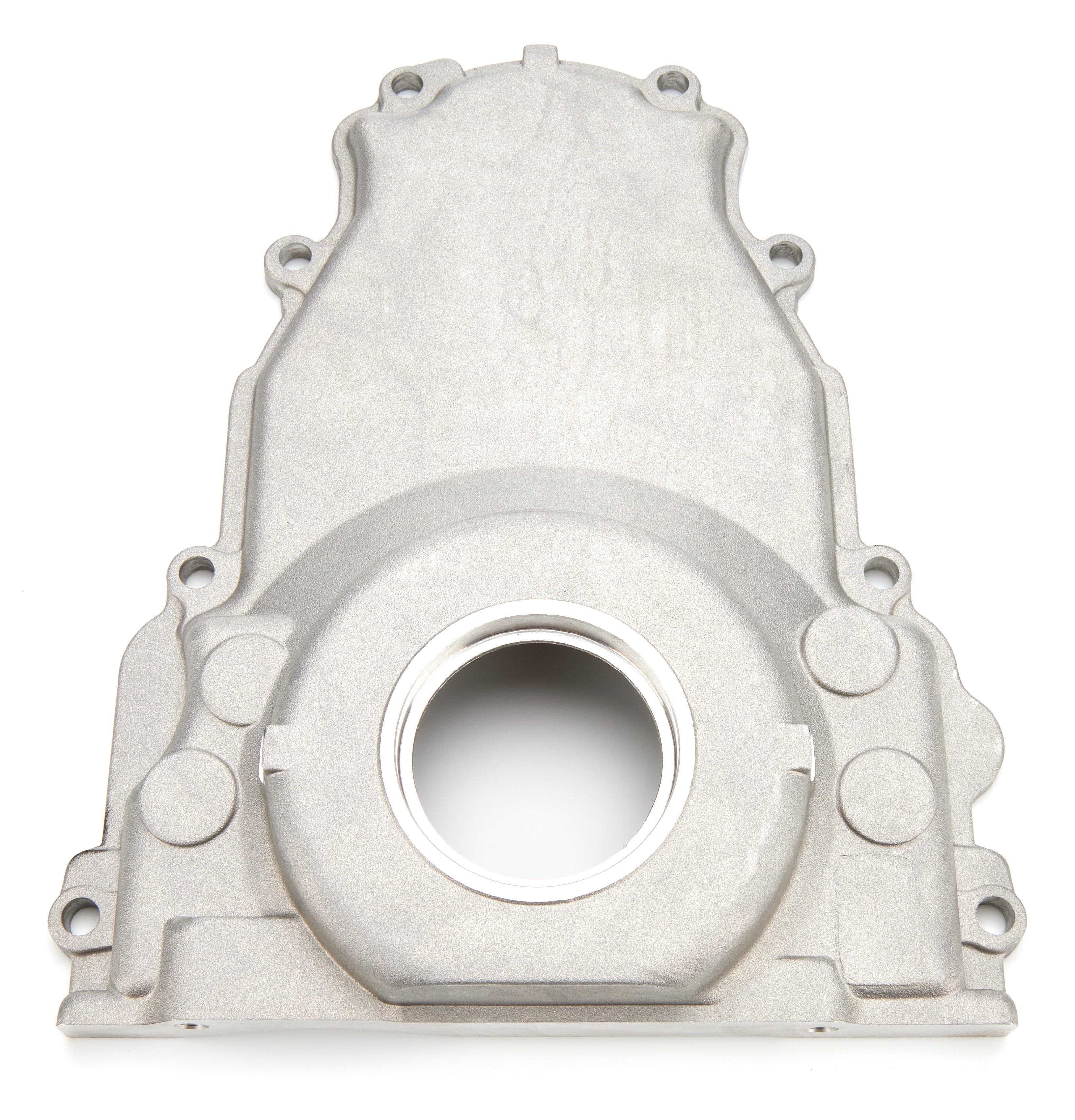 EngineQuest Aluminum 1-Piece Timing Cover - Natural - GM LS-Series