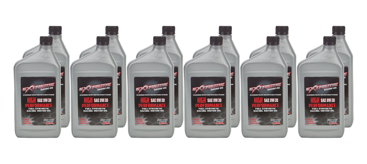 Extreme High Performance 0W30 Synthetic Motor Oil - 1 Qt Bottle (Case of 12)