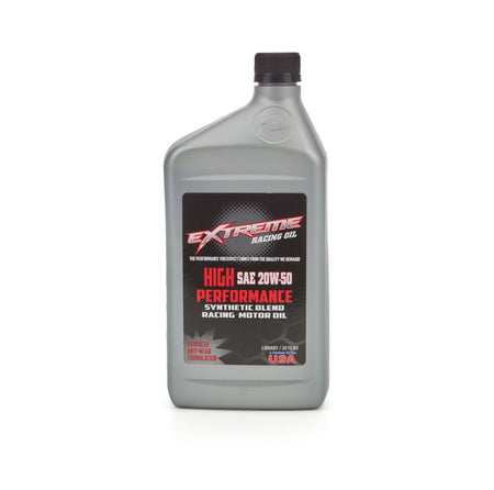 Extreme High Performance 20W50 Semi-Synthetic Motor Oil - 1 Qt Bottle