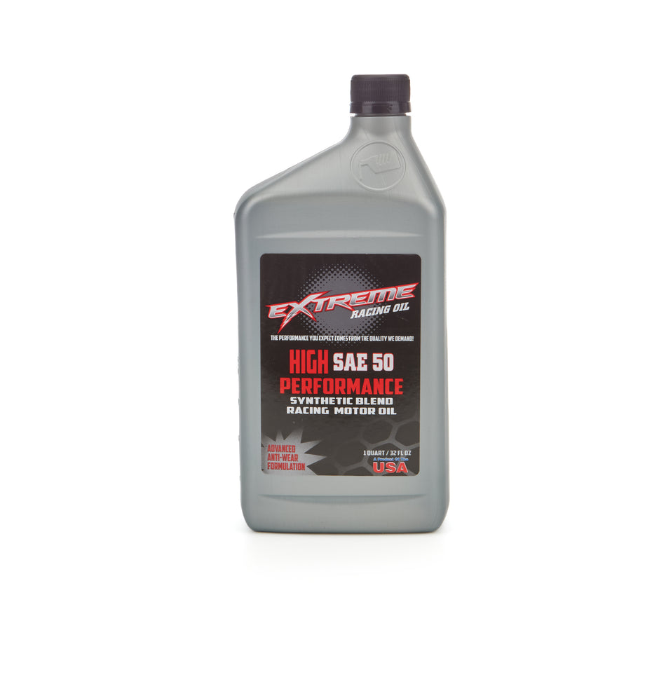 Extreme High Performance 50W Semi-Synthetic Motor Oil - 1 Qt Bottle