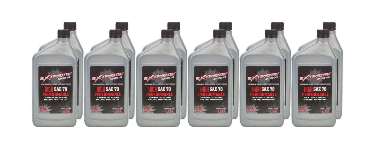 Extreme High Performance 70W Semi-Synthetic Motor Oil - 1 Qt Bottle (Case of 12)