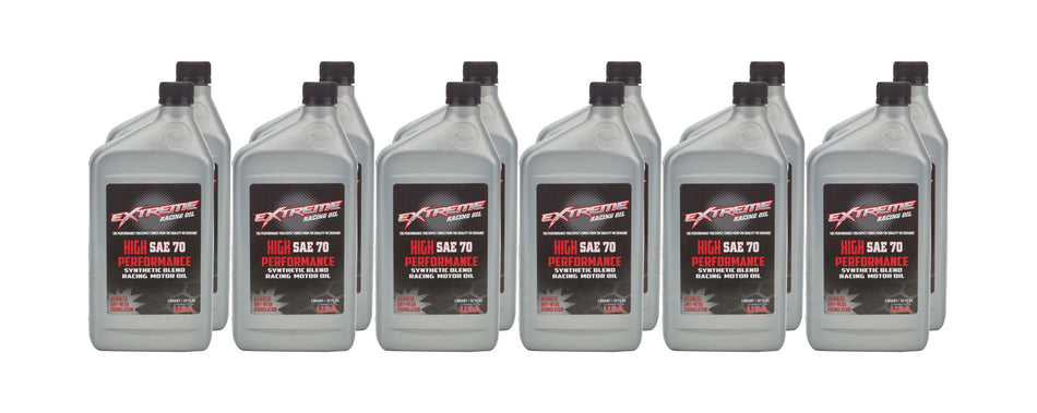 Extreme High Performance 70W Semi-Synthetic Motor Oil - 1 Qt Bottle (Case of 12)