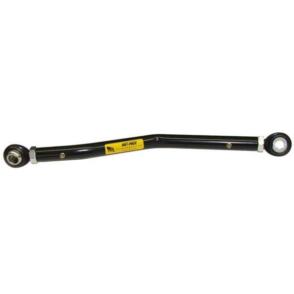 Out-Pace Bent Left Rear Lower Steel Tube w/ Moly Rod Ends - 11" x 5/8" Thread - 7/8" O.D. x 0.156 Wall Steel Tube