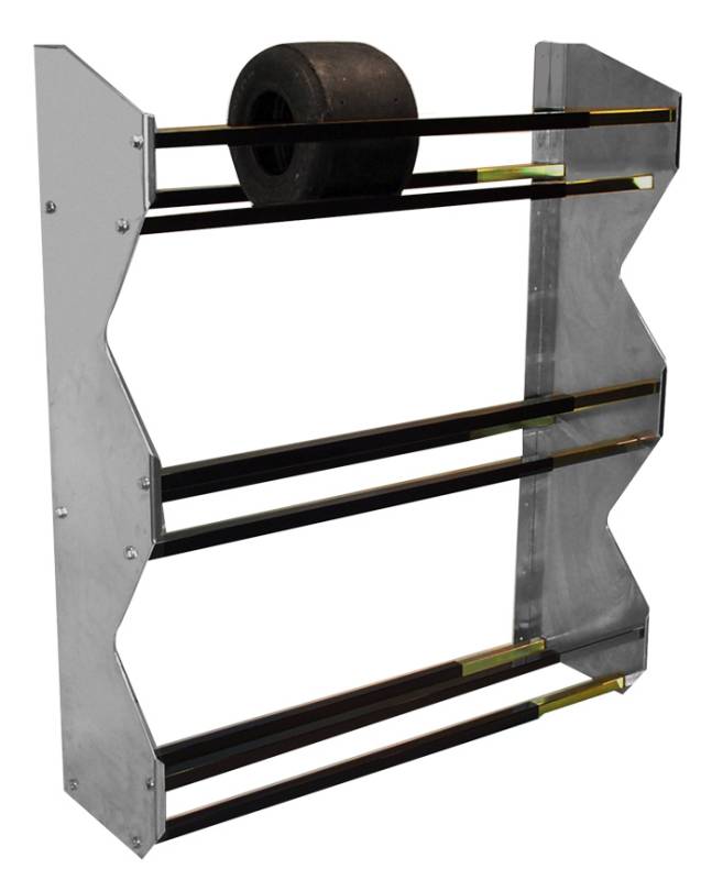 Pit Pal 3-Tier Kart Tire Rack - 48"H x 13"D