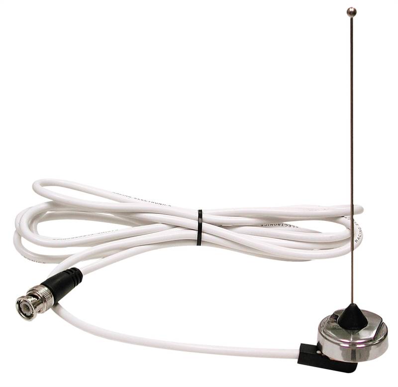 Racing Electronics Ultra High Frequency Metal Roof Mount Antenna w/ Cable