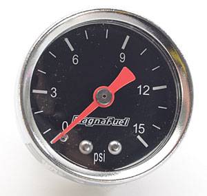 MagnaFuel Low Pressure Fuel Gauge 0-15 psi