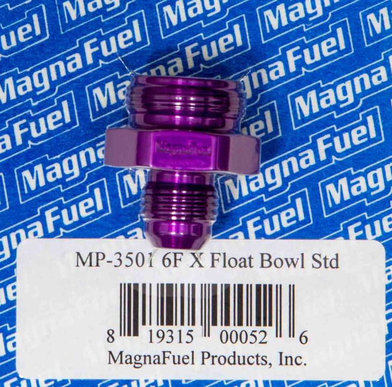 MagnaFuel #6 Holley Float Bowl Fitting