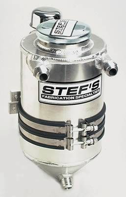 Stef's Drag Race Aluminum Dry Sump Tank - 5 Qt. - 7" Diameter x 17"
