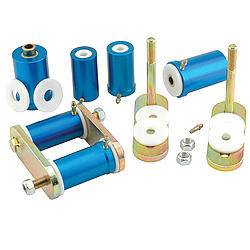 Global West Del-A-Lum Leaf Spring Shackles and Hangers - GM - 1968-74 Nova / 1970-73 Camaro,Firebird