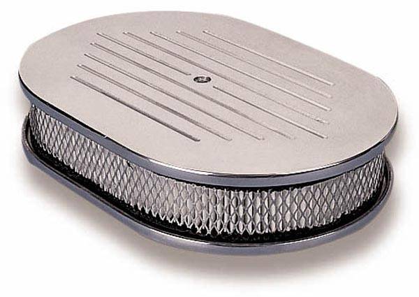 Holley Custom Oval Air Cleaner - 5-1/8" Neck