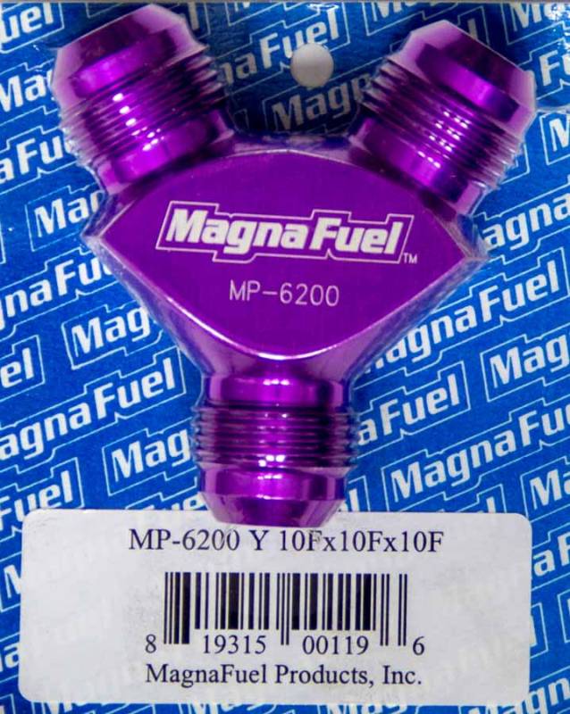 MagnaFuel Y-Fitting - 3 #10 AN Male