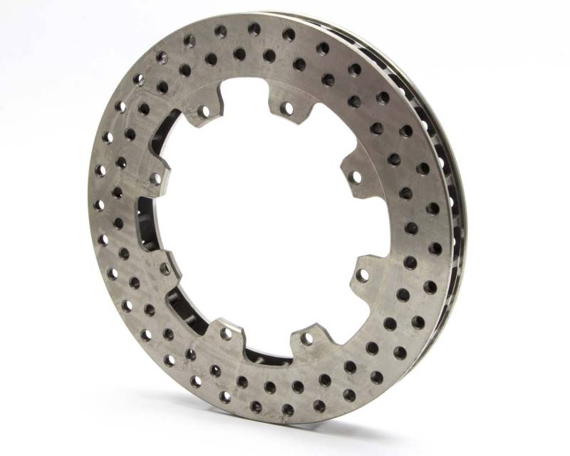 AFCO Straight Drilled 32 Vane Lightweight Rotor - 1.25" x 11.75" - 8 Bolt, 7" - 7.9 lbs.