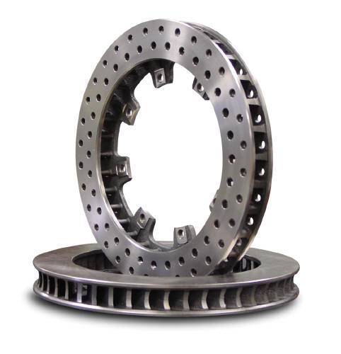 AFCO Straight Drilled 32 Vane Lightweight Rotor - 1.25" x 11.75" - 8 Bolt, 7" - 7.9 lbs.