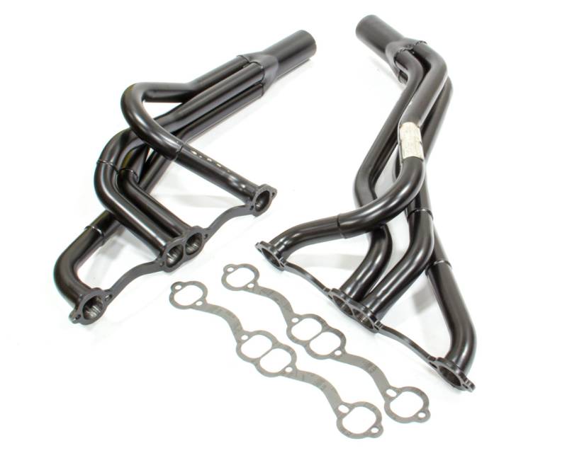 Beyea Dirt Late Model 4-1 Headers - SB Chevy w/ 23 Degree Heads - Tube Diameter: 1-5/8" x 1-3/4" - Collector Diameter: 3"