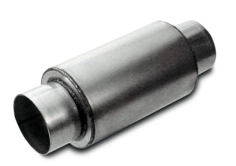 Dynatech Split-Flow Round Race Muffler - 3 1/2" Round - 6" Length x 5" Diameter - UDTRA Approved