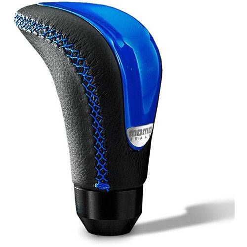 Momo Combat EVO Shift Knob Leather Blue Insert