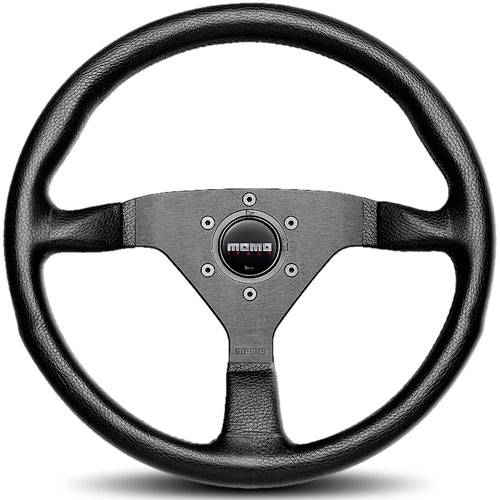 Momo Monte Carlo 320 Steering Leather Black Stitch