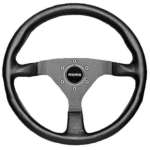 Momo Monte Carlo 350 Steering Leather Black Stitch