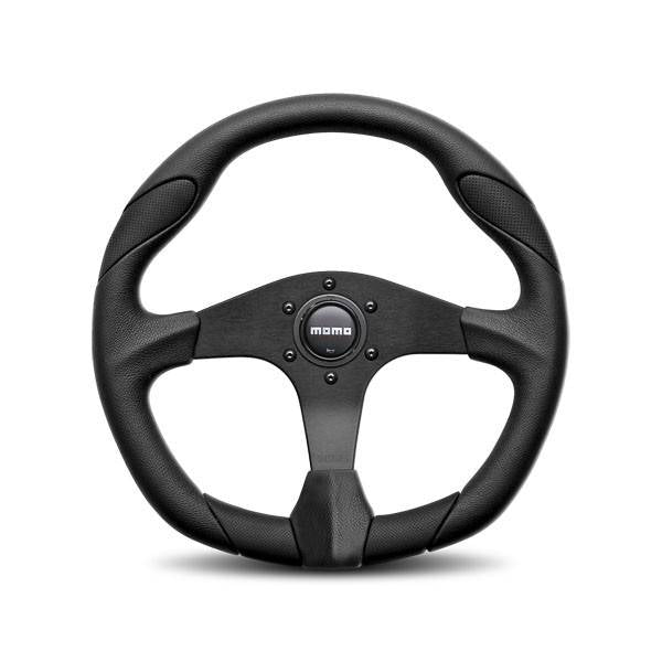 Momo Quark Steering Wheel Polyurethane - Black