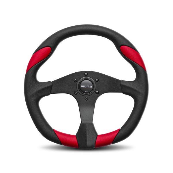 Momo Quark Steering Wheel Polyurethane - Red Insert