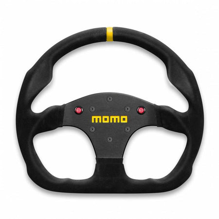 Momo MOD 30 Steering Wheel - Suede w/Buttons
