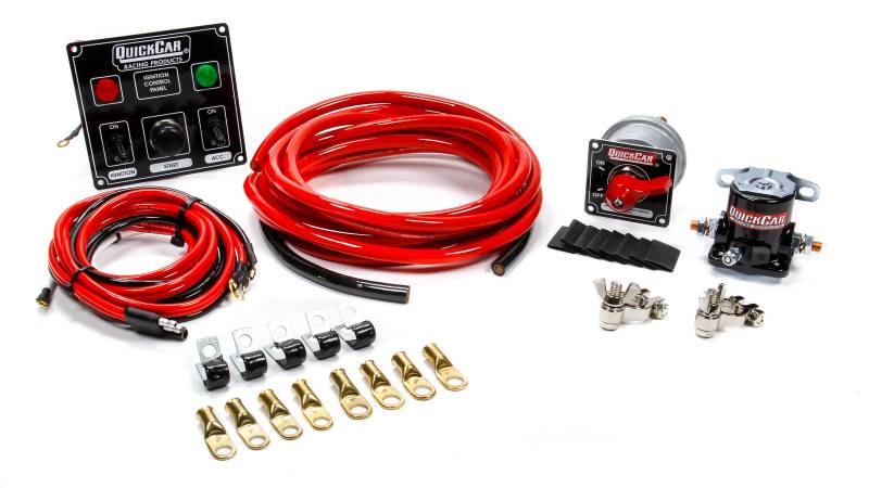 QuickCar Wiring Kit 4 Gauge w/ Black 50-822 Panel