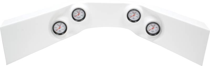 QuickCar Extreme 4-Gauge Molded Dash OP/WT/OT/FP White