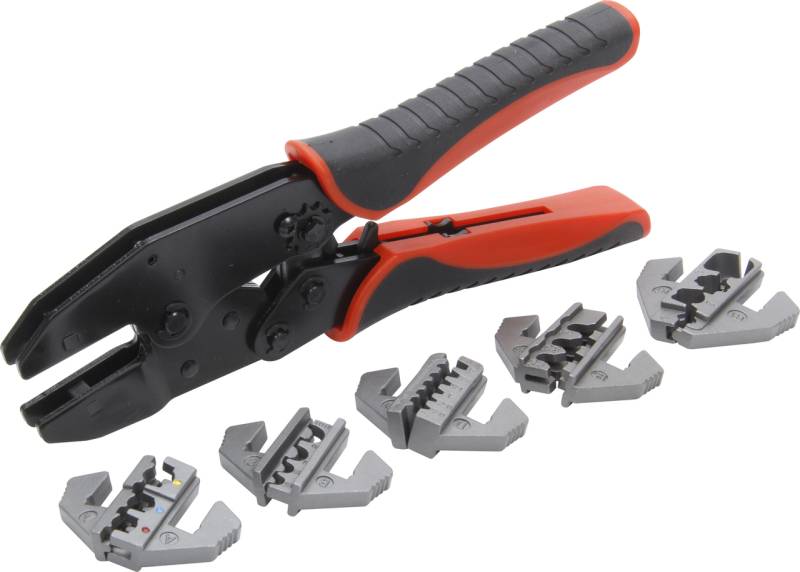 QuickCar Ratcheting Wire Crimper w/ Dies