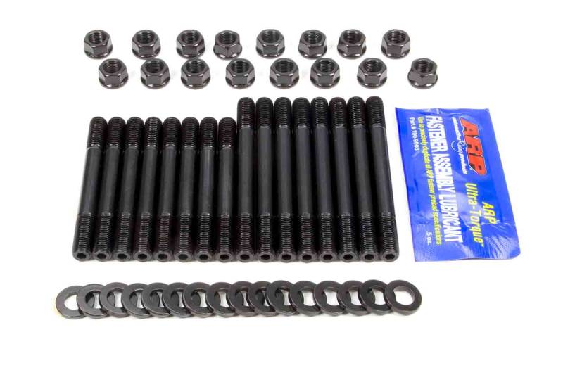 ARP Cylinder Head Stud Kit - Hex Nuts - Chromoly - Black Oxide - Ford V6