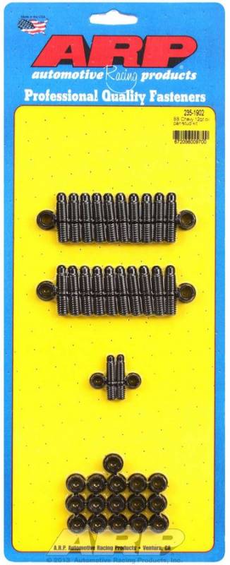 ARP Oil Pan Stud - 12 Point Nuts - 2-Piece Cork Gasket - Chromoly - Black Oxide - Big Block Chevy
