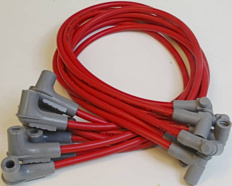MSD Super Conductor Spiral Core 8.5 mm Spark Plug Wire Set - Red