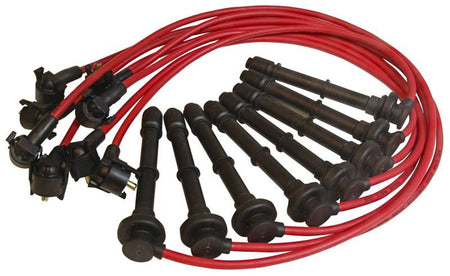 MSD Super Conductor Spiral Core 8.5 mm Spark Plug Wire Set - Red - Factory Style Boots / Terminals - Ford Modular