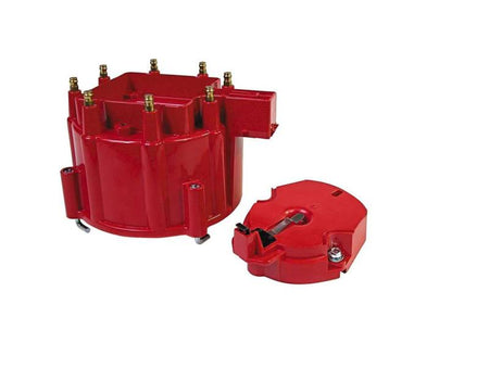 MSD Distributor Cap and Rotor - GM HEI - Red