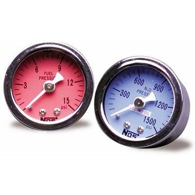 NOS Fuel Pressure Gauge - 1.5 in. Diameter