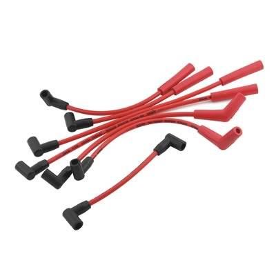 ACCEL Super Stock Spiral Core 8 mm Spark Plug Wire Set - Red - Factory Style Boots / Terminals - Jeep Inline-6