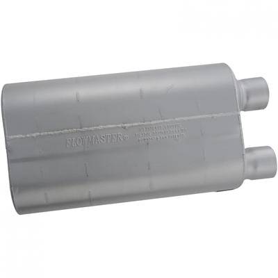 Flowmaster 80 Series Chambered-Flow Muffler - 2.5" Offset - Inlet/Same End Offset - Outlet