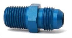 NOS 6 AN Male to 1/4 in NPT Male Nitrous Oxide Filter Straight Adapter - Blue Anodized