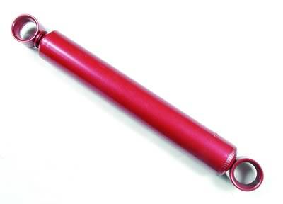 Lakewood Drag Monotube Shock - 12.62 in Compressed / 21.75 in Extended - 70 / 30 Valve - Red Paint - Rear - GM