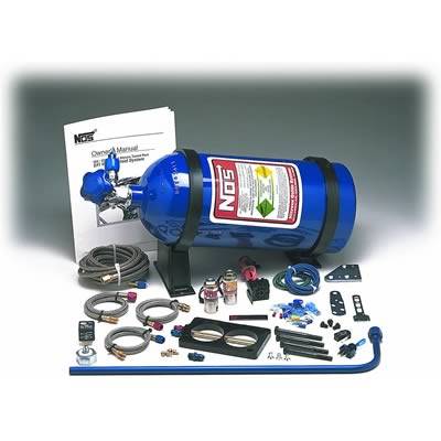 NOS GM EFI Nitrous Oxide System - Wet - Single Stage - 100-150 HP - 10 lb Bottle - Blue - GM TPI