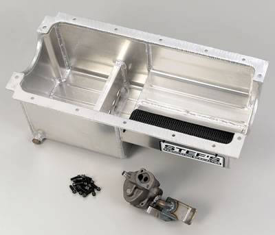 Stef's SB Chevy Aluminum Oil Pan Kit - w/ M55 Oil Pump